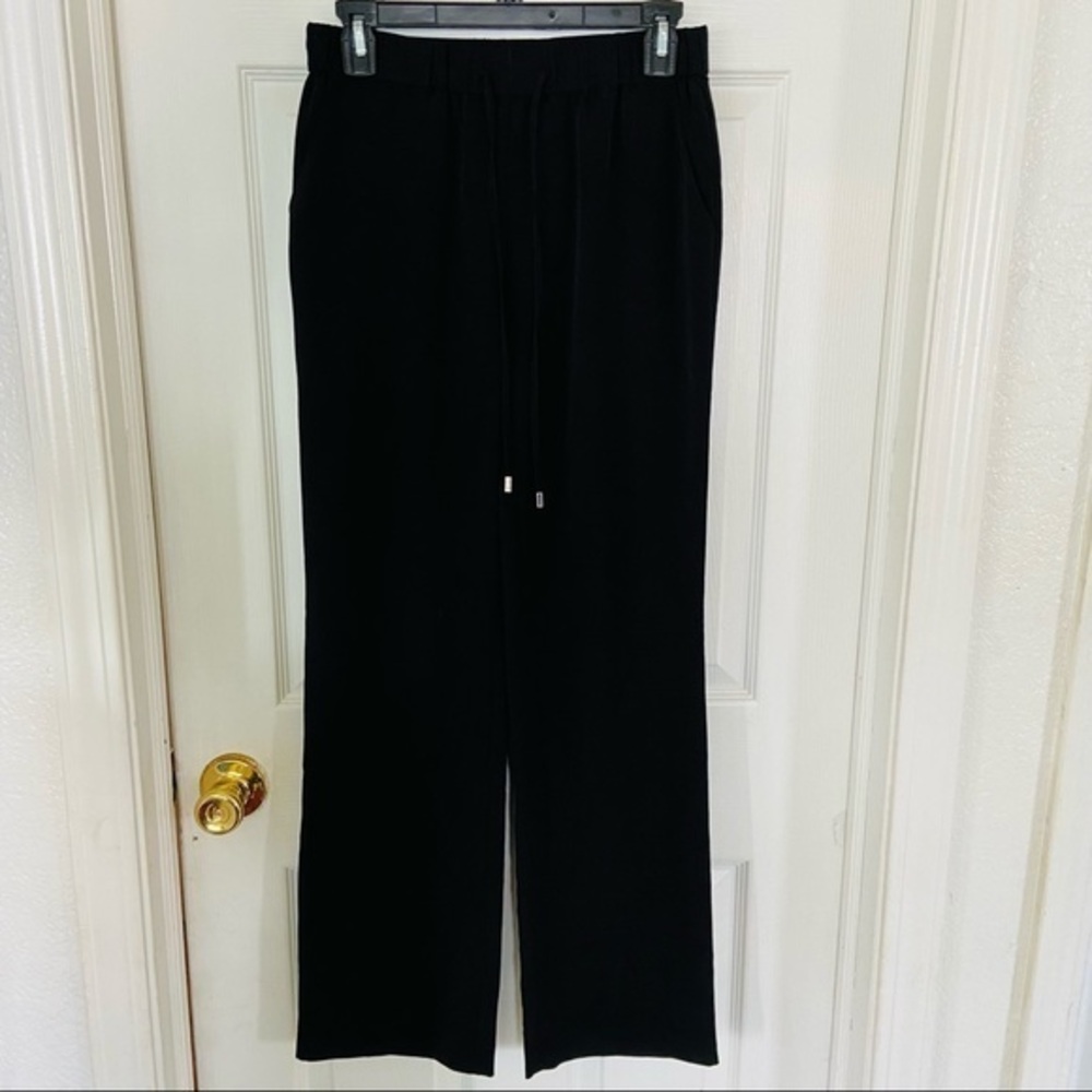 CREMIEUX stretch waist black draw string pants size XS